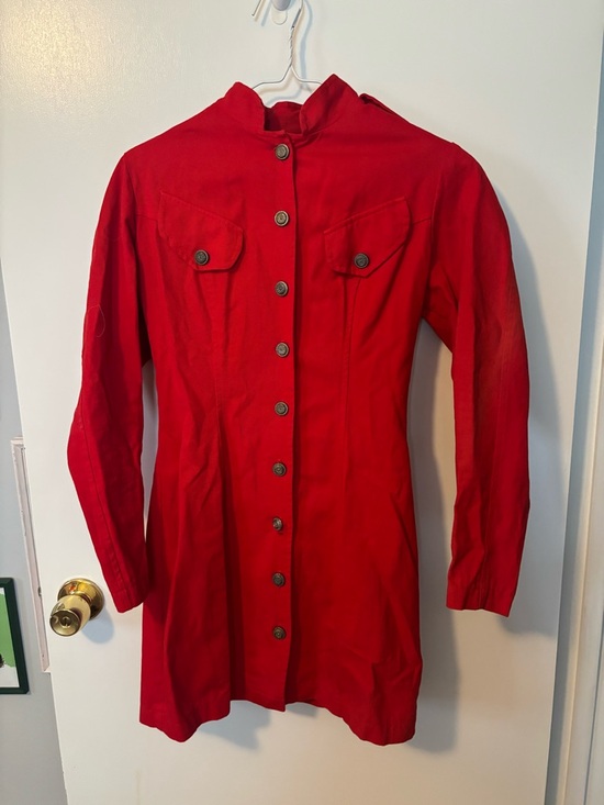 Studio LA Dresses & Skirts - Vintage 80s Quiet Luxury Feminine Studio L.A. Vibrant Red Collared Jacket Dress